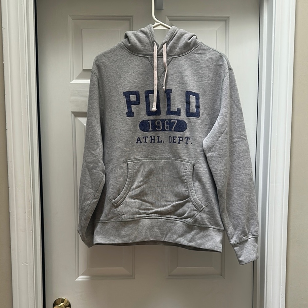 Polo by Ralph Lauren Gray Sweatshirt Classic Style